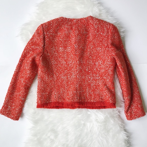 J.Crew Lady Jacket in Corkscrew Tweed in Red - Picture 5 of 8